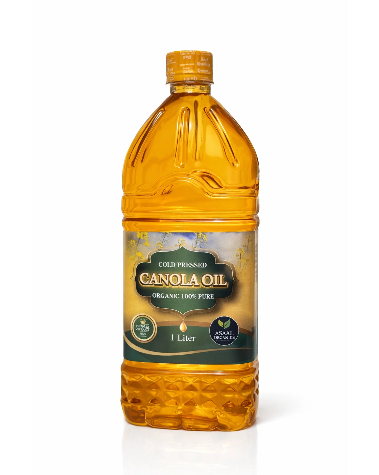 100% Pure Cold-Pressed Canola Oil Healthy Cooking Oil Asaal Organics