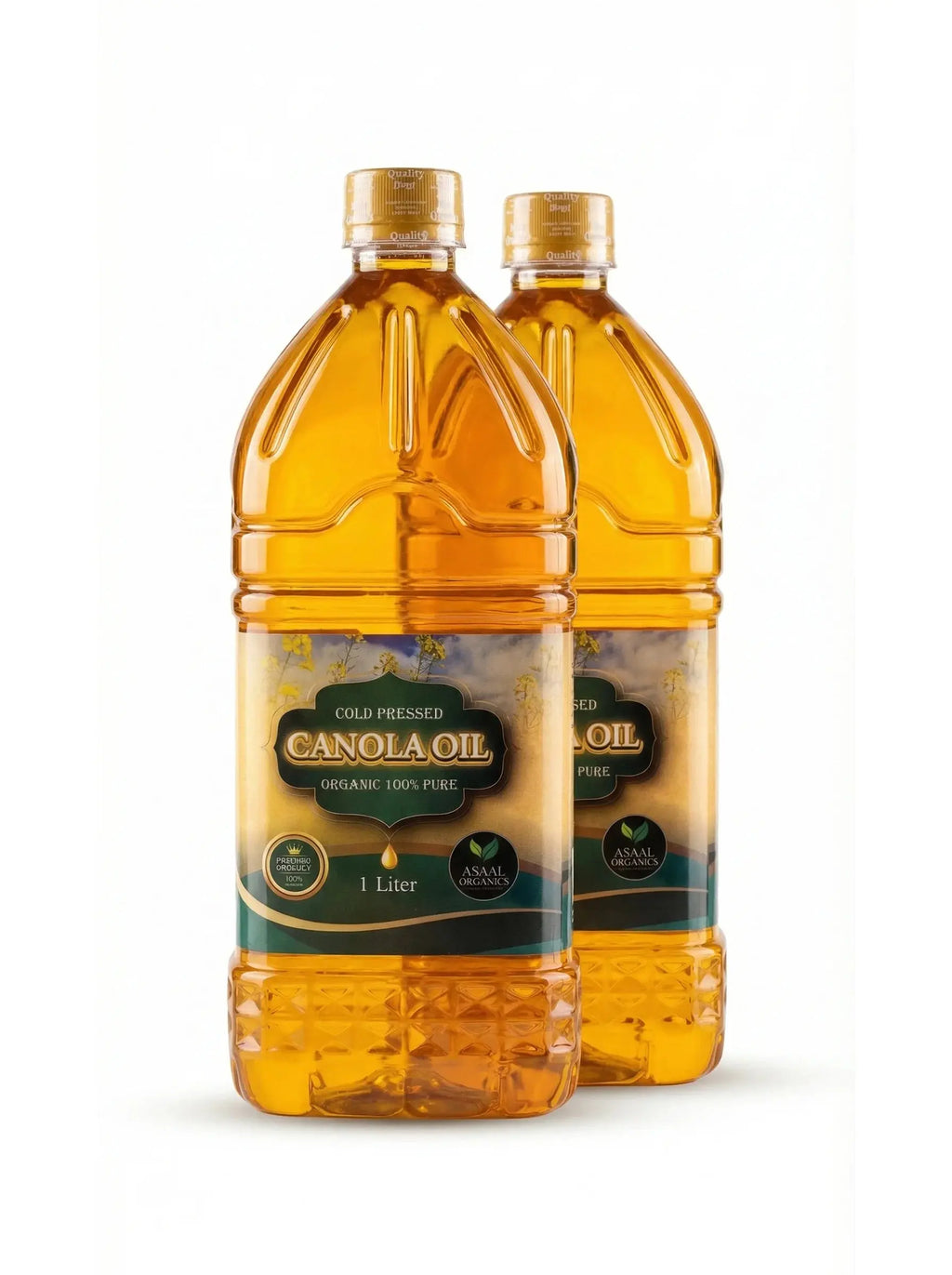 Pure Canola Oil — 1L × 2 Pack Asaal Organics