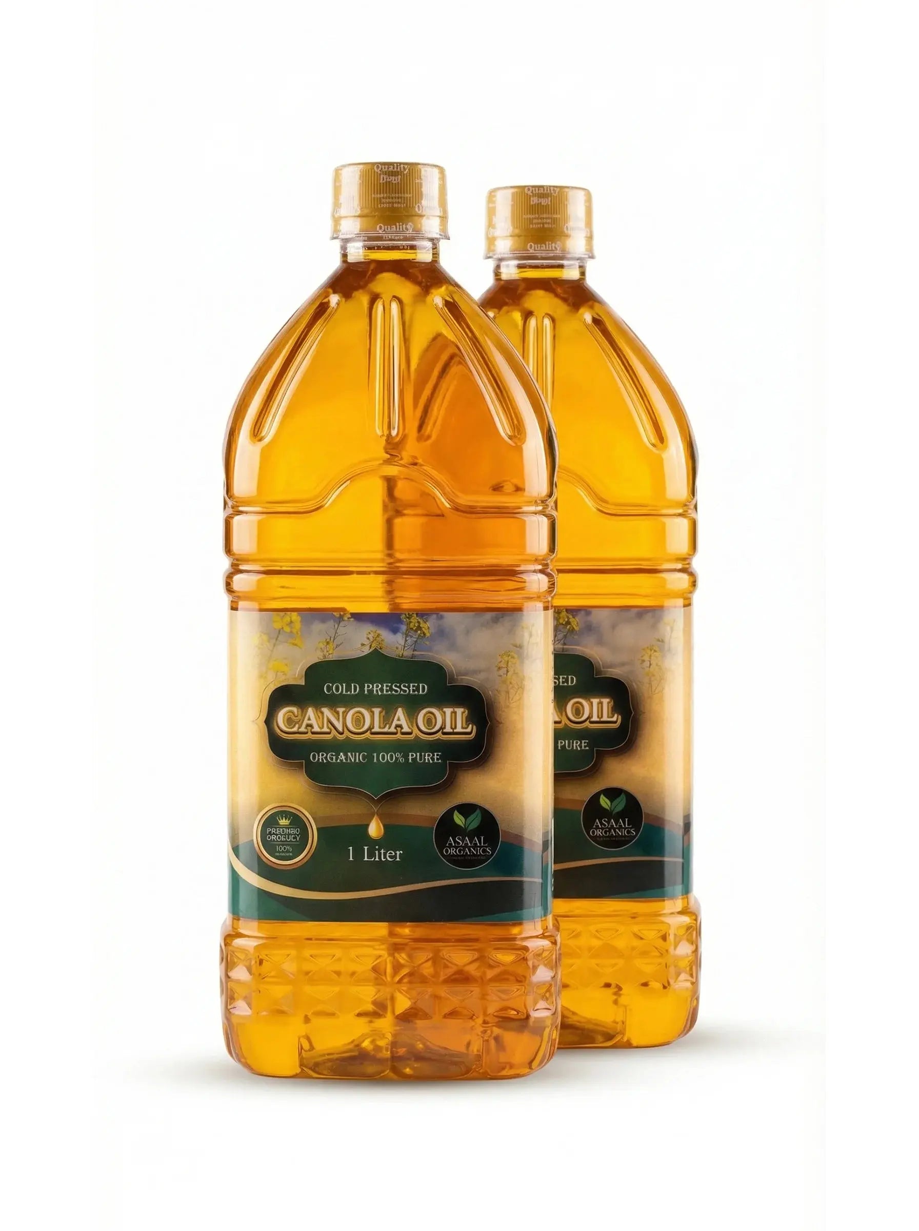 Pure Canola Oil — 1L × 2 Pack Asaal Organics