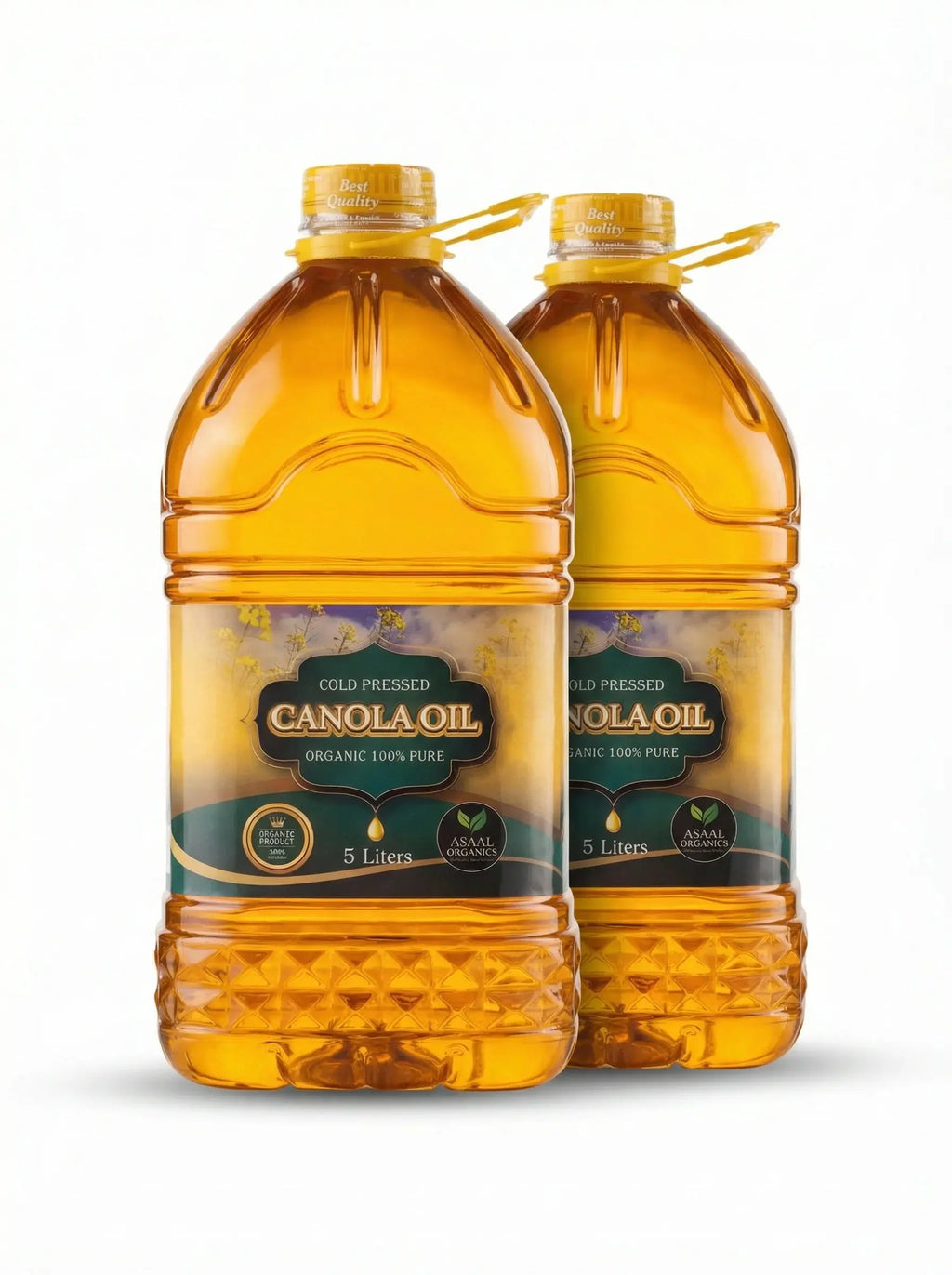 Pure Canola Oil — 5L × 2 Pack Asaal Organics