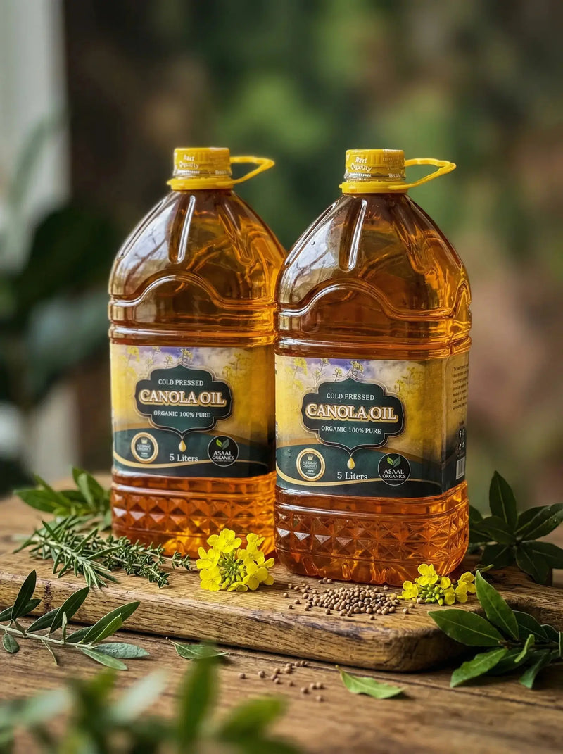 Pure Canola Oil — 5L × 2 Pack Asaal Organics