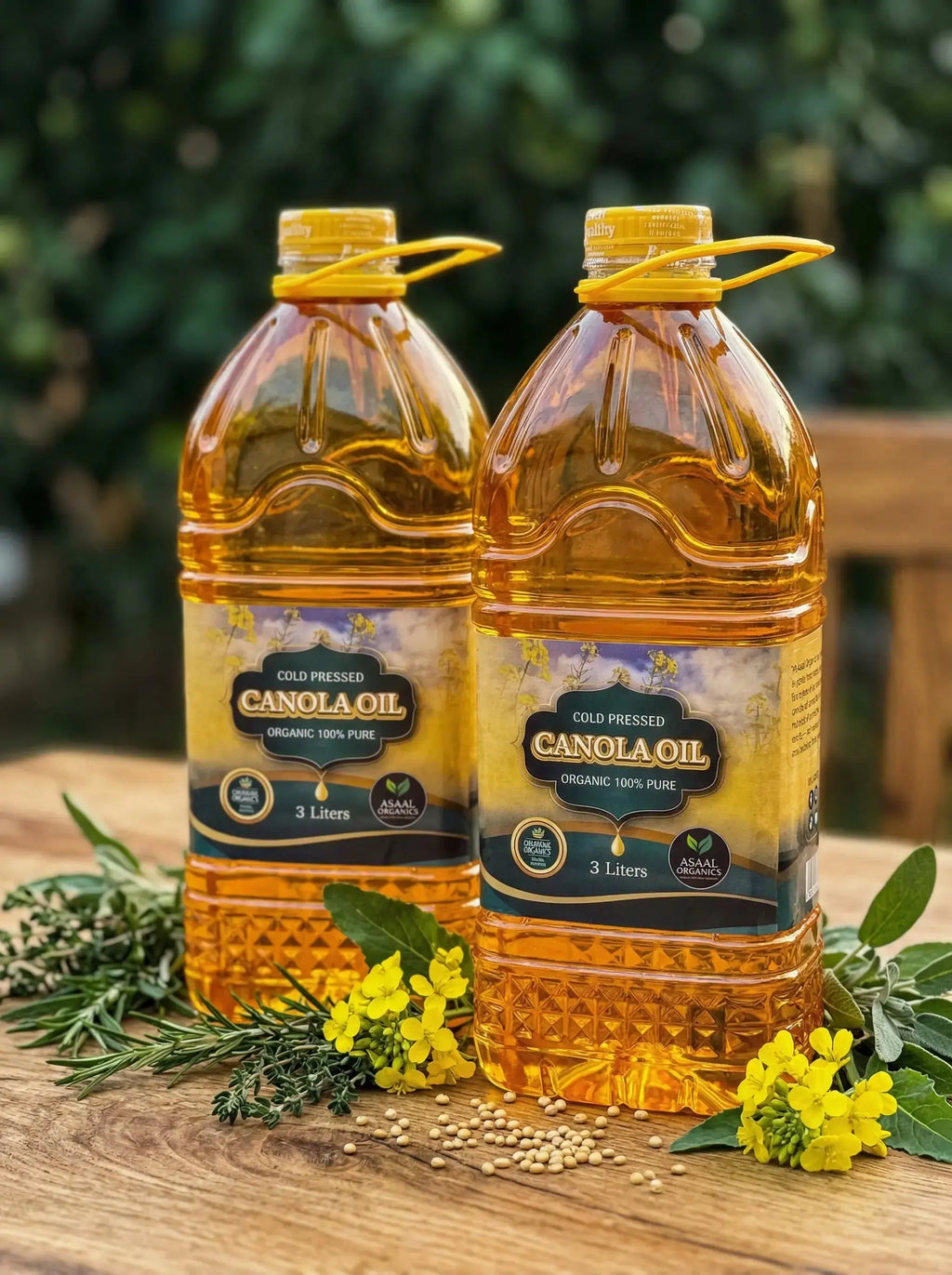 Pure Canola Oil — 3L × 2 Pack Asaal Organics